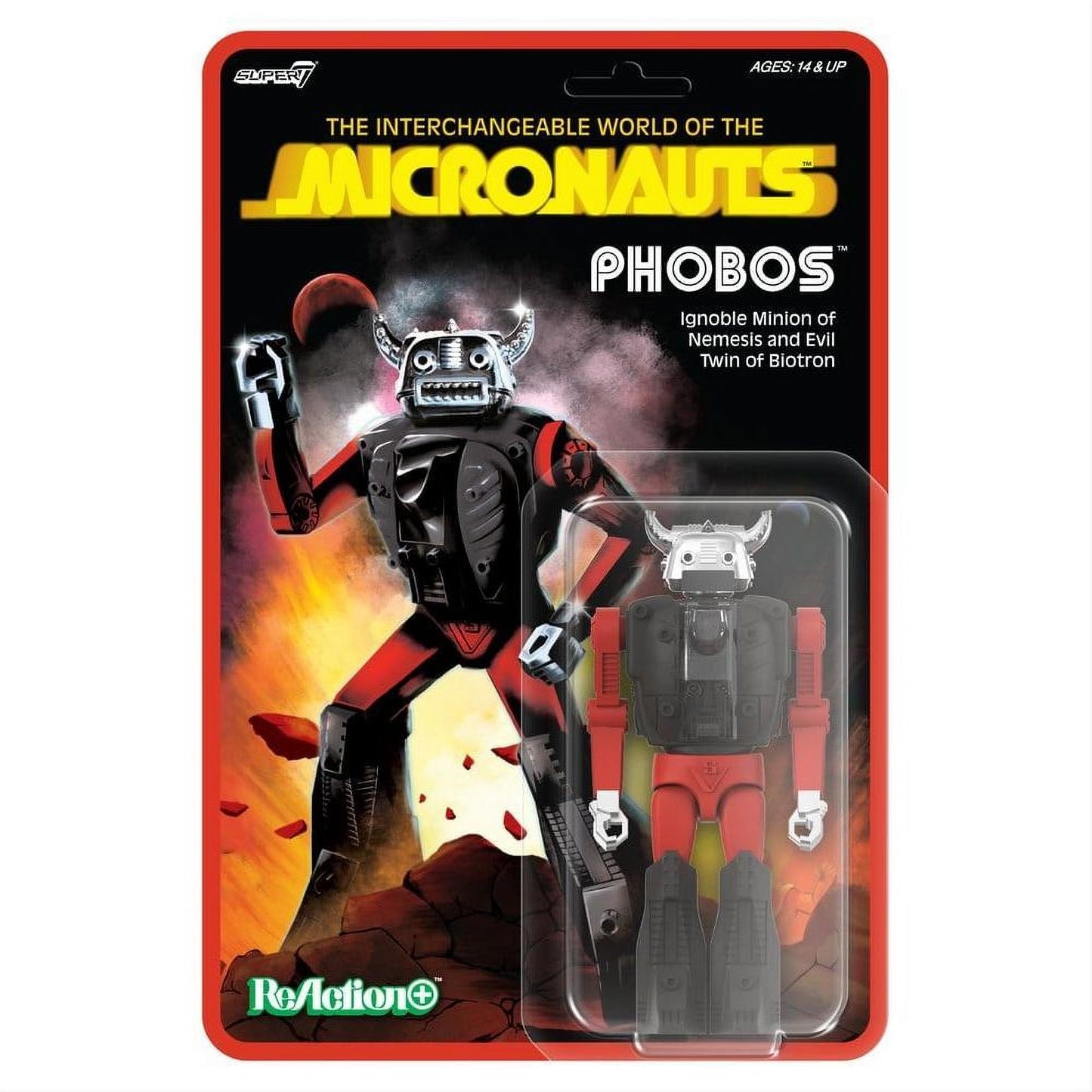 Micronauts ReAction+ Action Figure Wave 04 Phobos - Super7 Action Figures