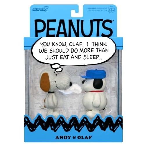 Peanuts ReAction Action Figures 2-Pack Olaf & Andy - Super7 Action Figures