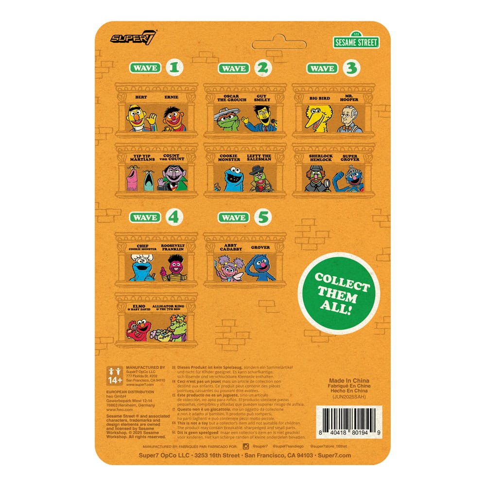 Sesame Street ReAction Action Figure Wave 05 Grover