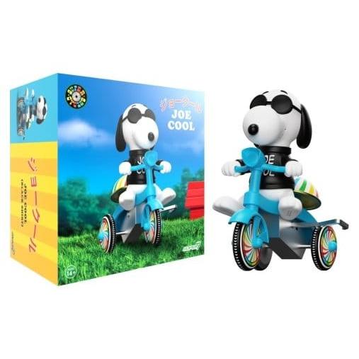Peanuts Super Cycles Vehicle Joe Cool (Black w/ Blue Trike) - Super7 Vehicles