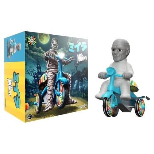 Universal Monsters Super Cycles Vehicle The Mummy (Light Grey w/ Blue Trike) - Super7 Vehicles