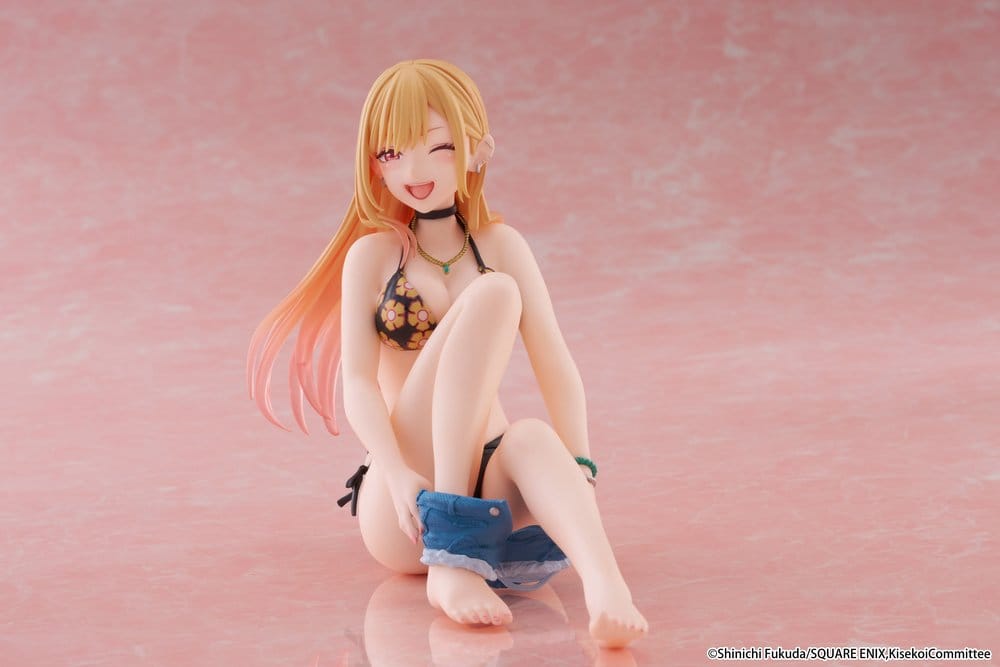 My Dress-Up Darling Desktop Cute PVC Figure Marin Kitagawa (Measured Swimsuit Ver.) Reissue 13 cm - Taito Prize Statues