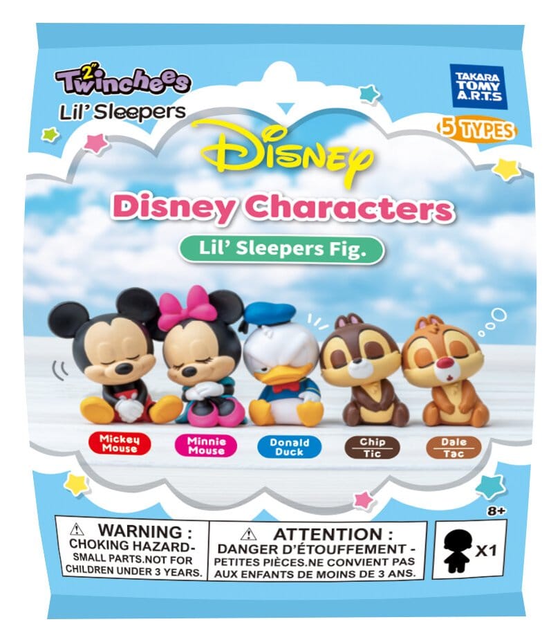 Disney Twinchees Mini Figures Lil' Sleepers 5 cm Blind Pack Display Box Qty 24