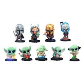 Star Wars The Mandalorian Cosbi Mini Figures 8 cm Blind Box Display Box Qty 8 - Hot Toys Blind Boxes, Mini Figures & Capsule Toys