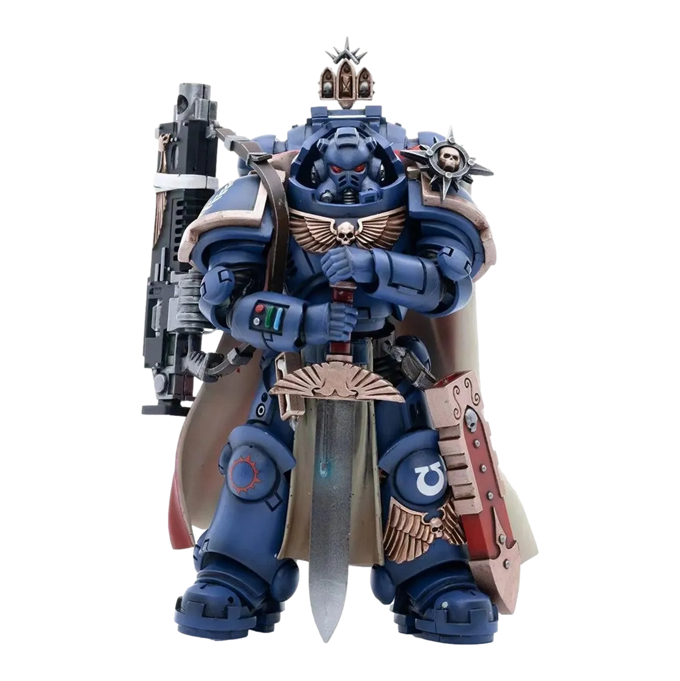 Warhammer 40K: Ultramarines Captain with Master-Crafted Heavy Bolt Rifle: Action Figure: Joy Toy