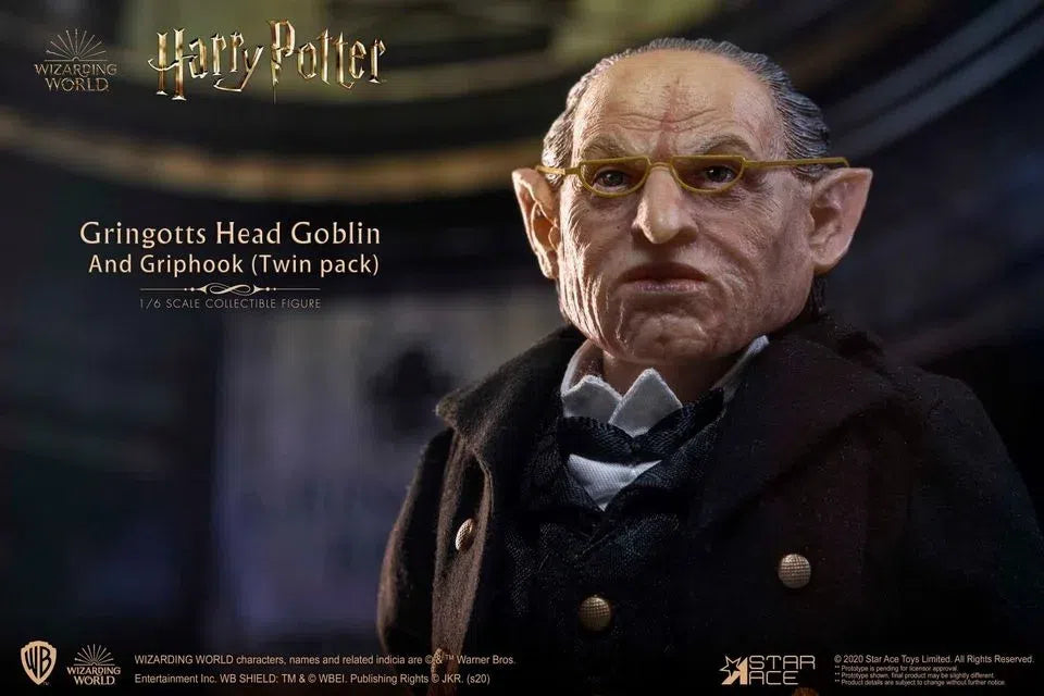 Harry Potter & The Sorcerers Stone: Gringotts Head Goblin & Griphook: Sixth Scale Set: Star Ace