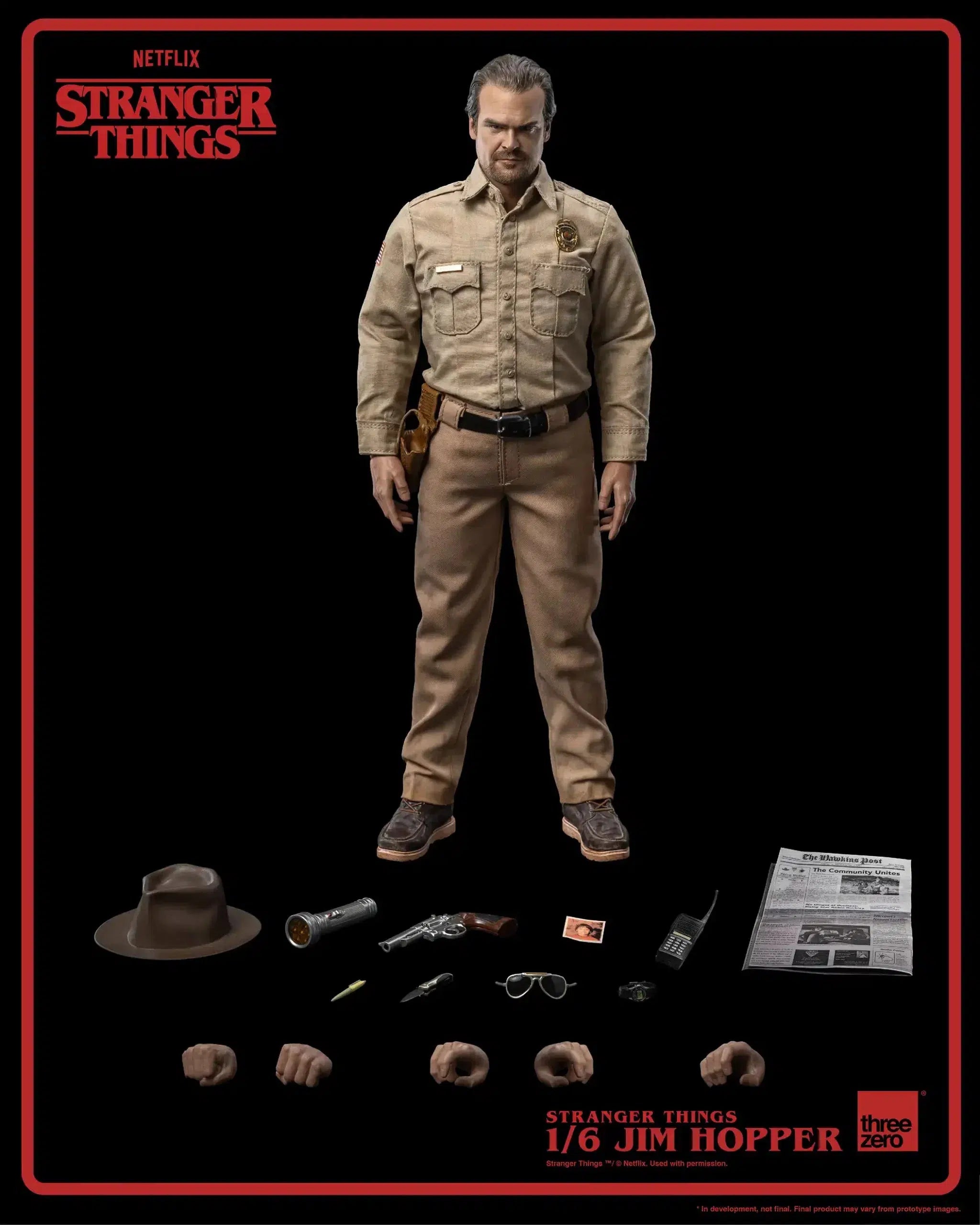 Jim Hopper: Stranger Things: Season 1: 1/6 Scale Figure: ThreeZero