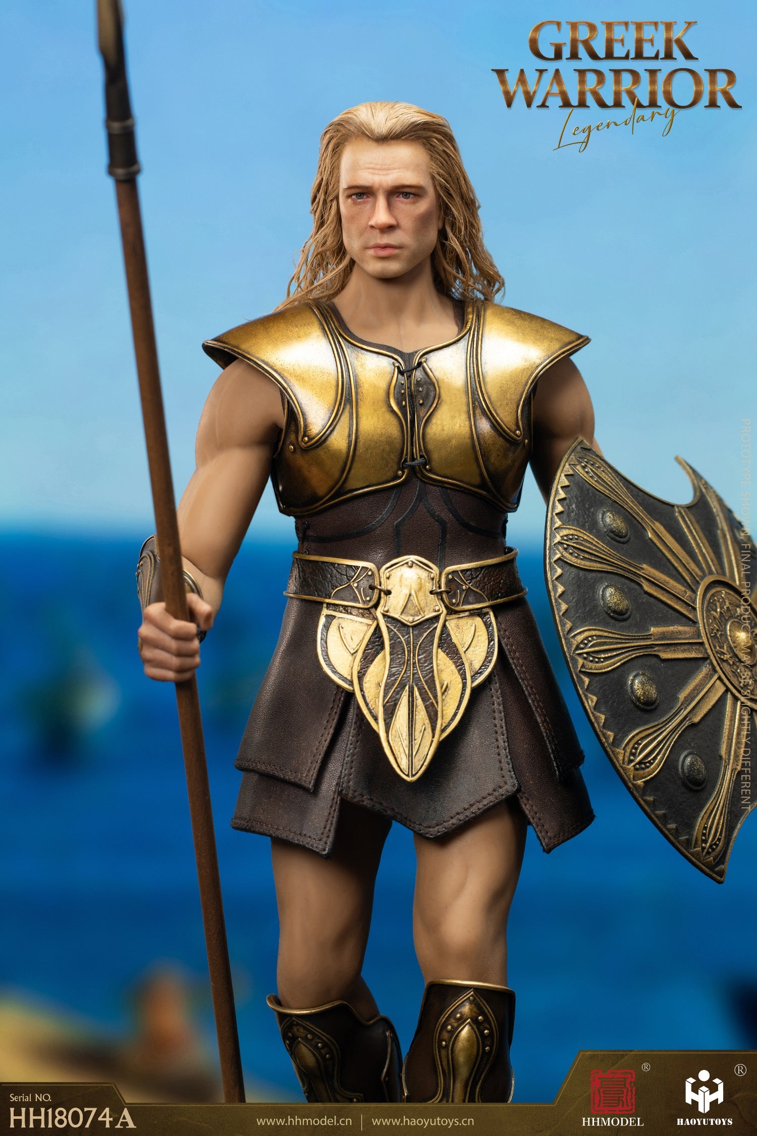 Greek Warrior: Deluxe: Rooted Hair Figure: Haoyu Toys