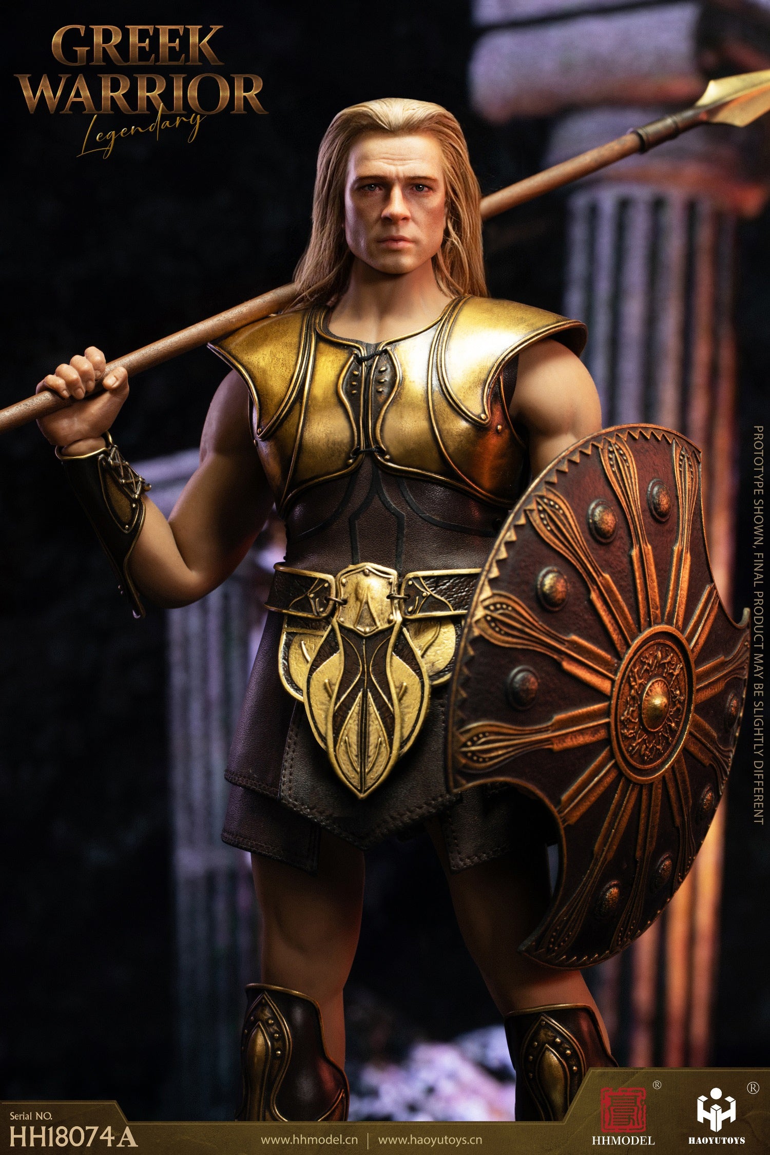 Greek Warrior: Deluxe: Rooted Hair Figure: Haoyu Toys