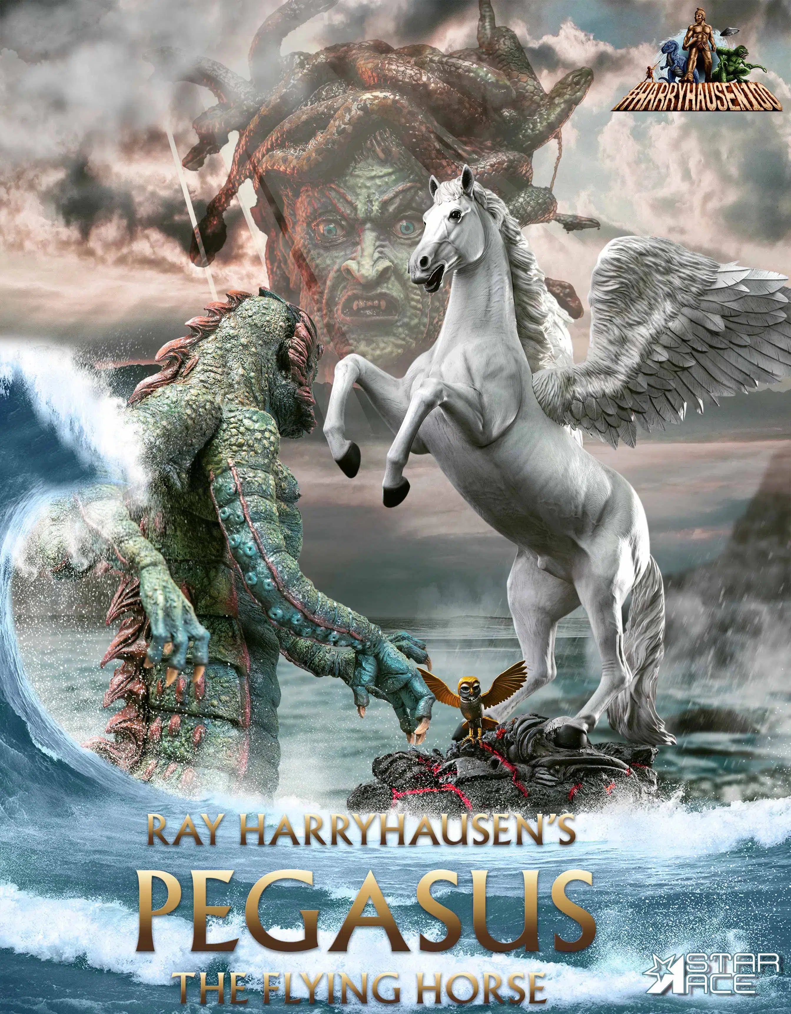 Clash of the Titans: Ray Harryhausen’s 100th Anniversary: Pegasus: 2.0 Deluxe Version: Statue: Star Ace