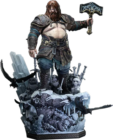 God of War: Ragnarök Real Elite Masterline Series Statue 1/3 Thor Deluxe Bonus Version 105 cm