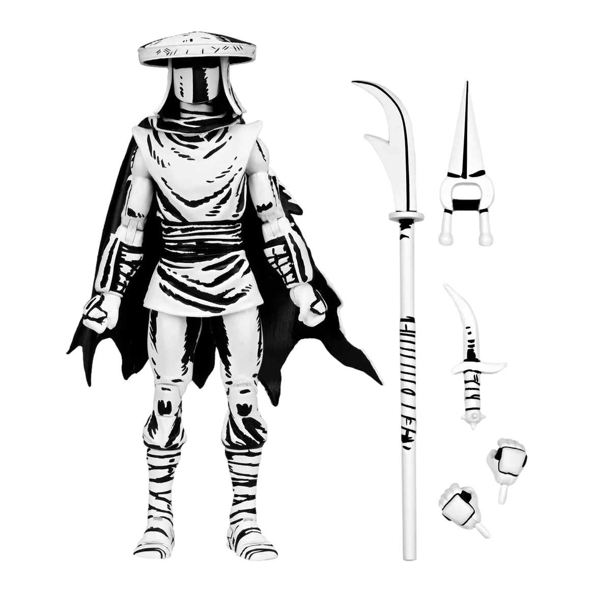 Teenage Mutant Ninja Turtles: Elite Foot Ninja Guard: Black & White: 7" Action Figure: Neca