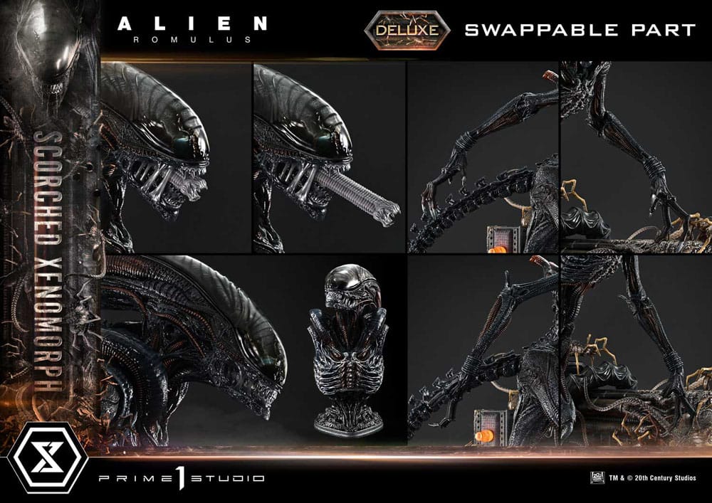 Alien: Romulus Museum Masterline XL Statue 1/3 Scorched Xenomorph Deluxe Bonus Version 9 - Prime 1 Studio Statues