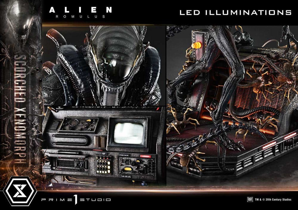 Alien: Romulus Museum Masterline XL Statue 1/3 Scorched Xenomorph Deluxe Bonus Version 9 - Prime 1 Studio Statues