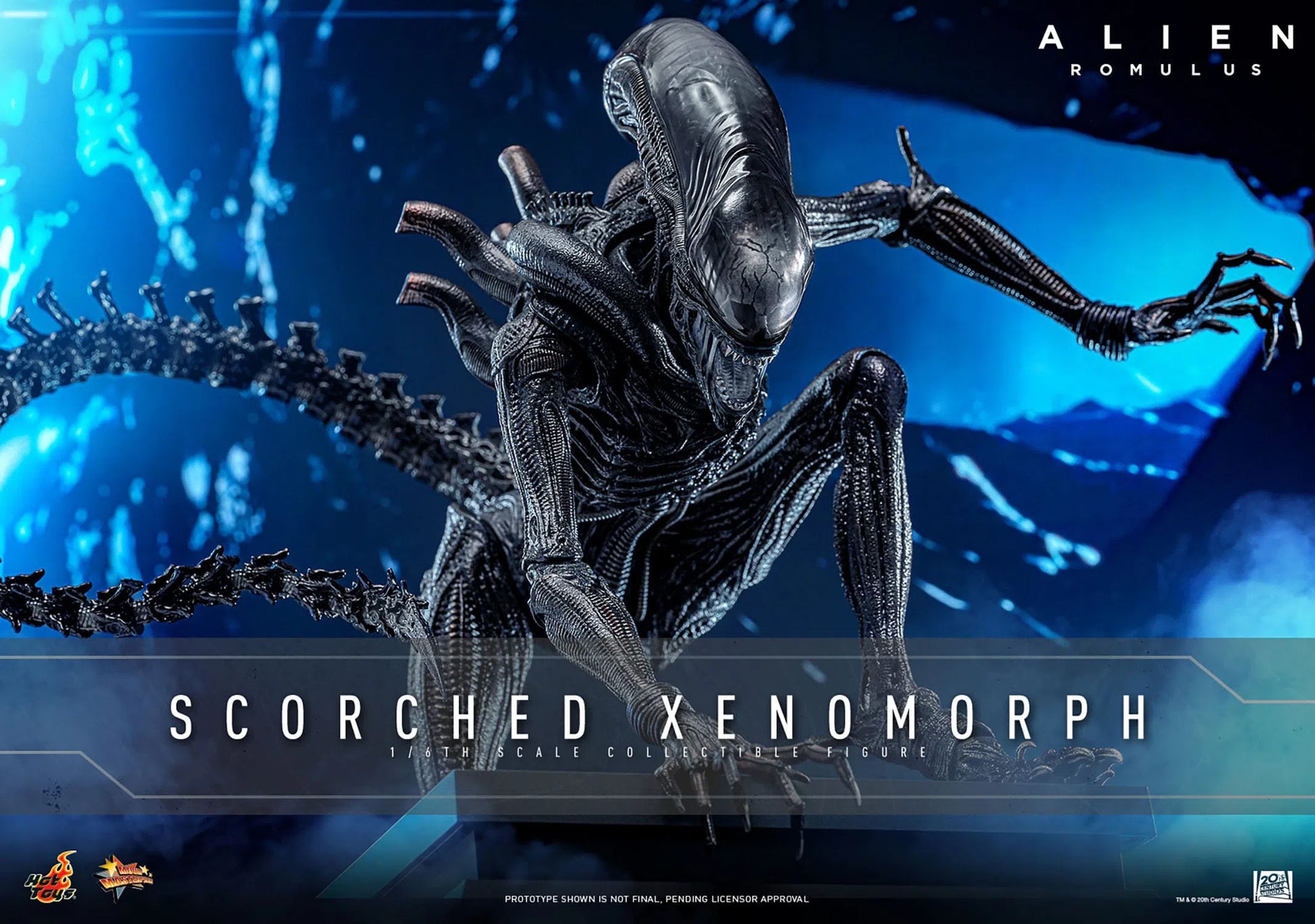 Alien: Romulus: Scorched Xenomorph: 1/6th - Hot Toys Action Figures