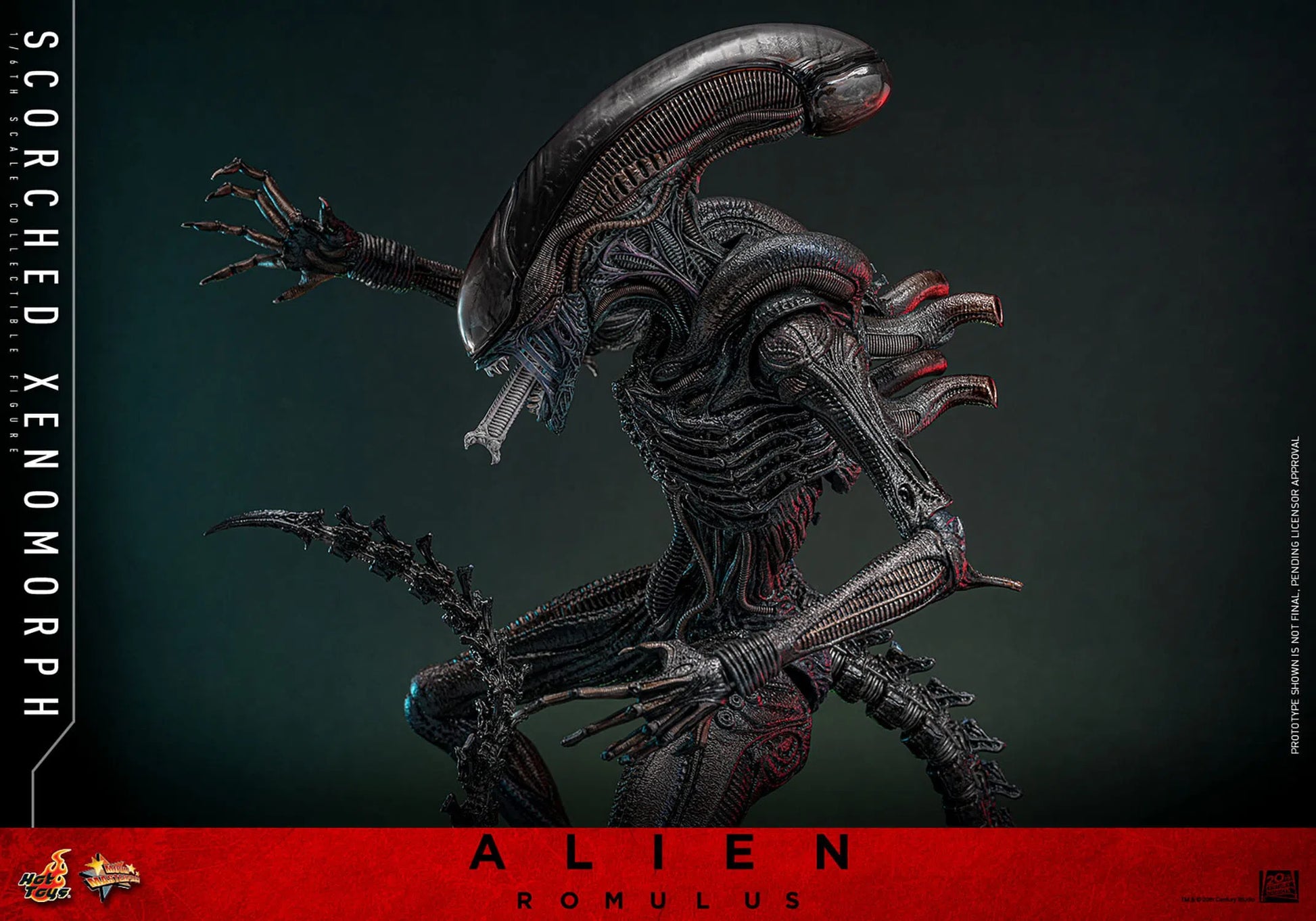 Alien: Romulus: Scorched Xenomorph: 1/6th - Hot Toys Action Figures