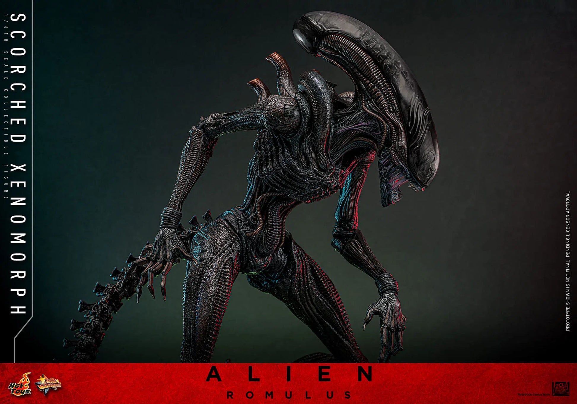 Alien: Romulus: Scorched Xenomorph: 1/6th - Hot Toys Action Figures
