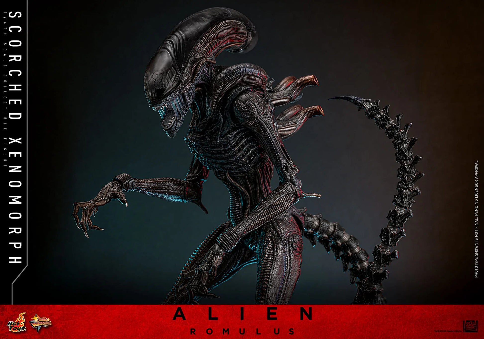 Alien: Romulus: Scorched Xenomorph: 1/6th - Hot Toys Action Figures