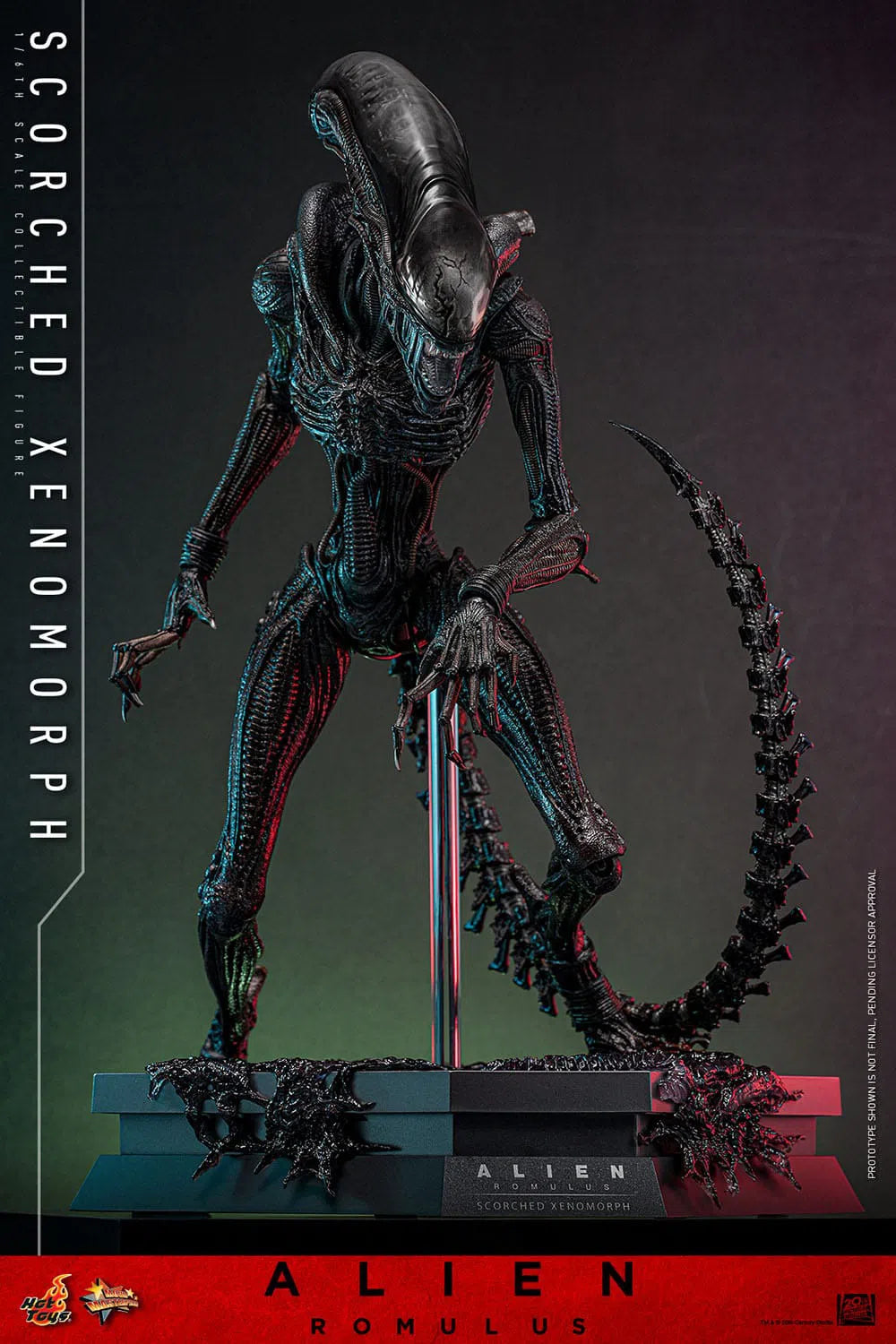 Alien: Romulus: Scorched Xenomorph: 1/6th - Hot Toys Action Figures