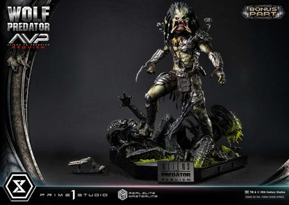 Alien vs. Predator Real Elite Masterline Series Statue 1/3 Requiem Wolf Predator Deluxe Bonus Ver. 95 cm - Prime 1 Studio Statues