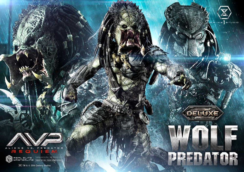 Alien vs. Predator Real Elite Masterline Series Statue 1/3 Requiem Wolf Predator Deluxe Ver. 95 cm - Prime 1 Studio Statues