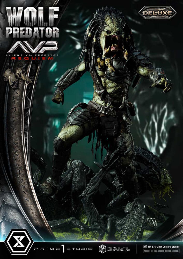 Alien vs. Predator Real Elite Masterline Series Statue 1/3 Requiem Wolf Predator Deluxe Ver. 95 cm - Prime 1 Studio Statues