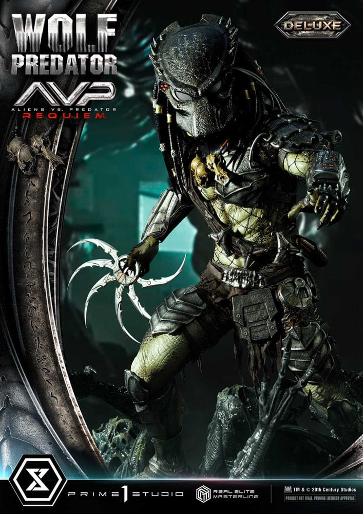 Alien vs. Predator Real Elite Masterline Series Statue 1/3 Requiem Wolf Predator Deluxe Ver. 95 cm - Prime 1 Studio Statues