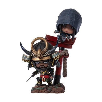 Assassin's Creed: Shadows: Qlectors Yasuke & Naoe: PVC Statue: 15cm - Pure Arts Statue