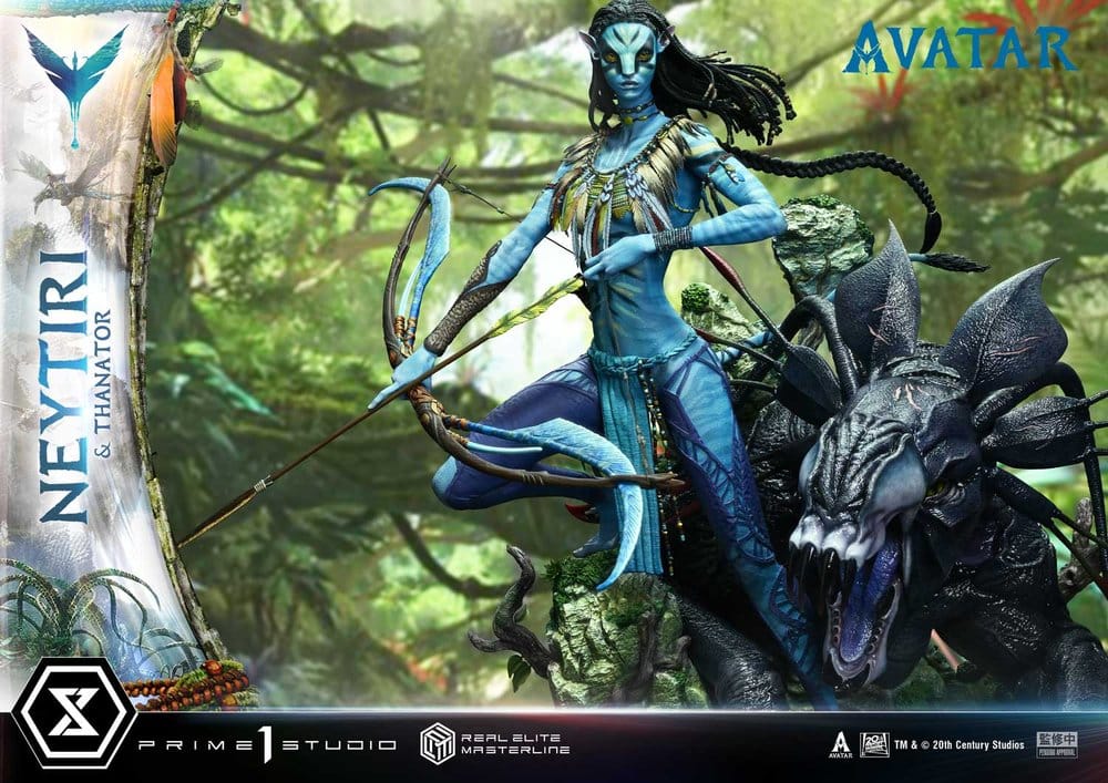 Avatar (Film) Real Elite Masterline Series Statue 1/4 Neytiri & Thanator 75 cm - Prime 1 Studio Statues & Busts