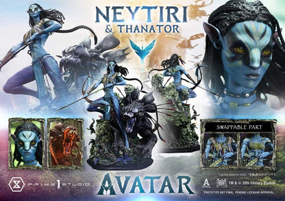 Avatar (Film) Real Elite Masterline Series Statue 1/4 Neytiri & Thanator 75 cm - Prime 1 Studio Statues & Busts