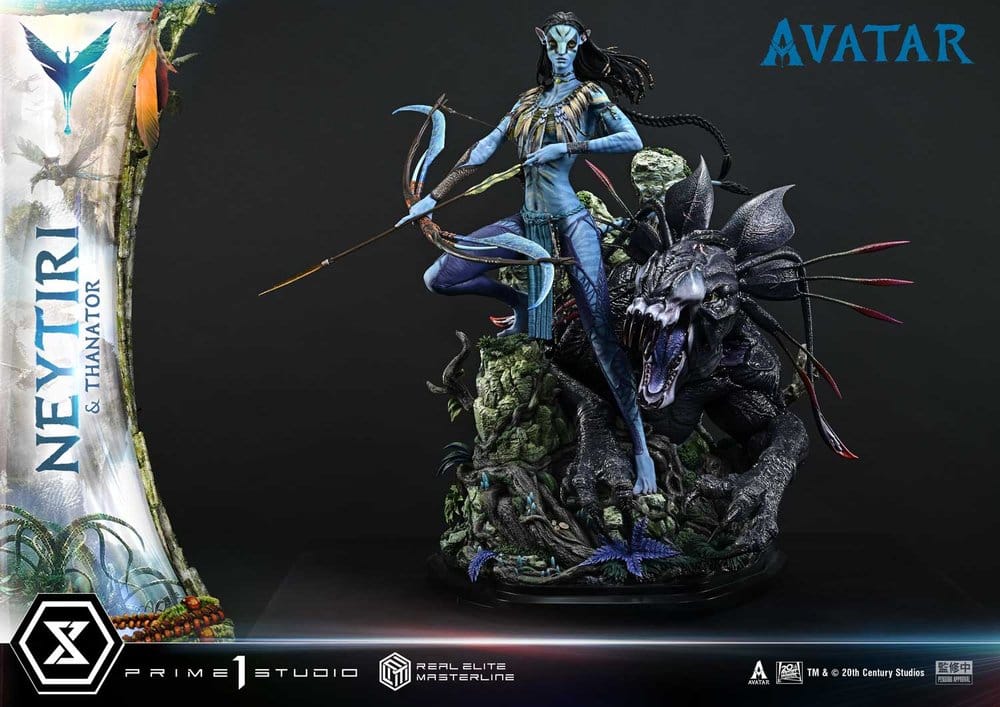 Avatar (Film) Real Elite Masterline Series Statue 1/4 Neytiri & Thanator 75 cm - Prime 1 Studio Statues & Busts