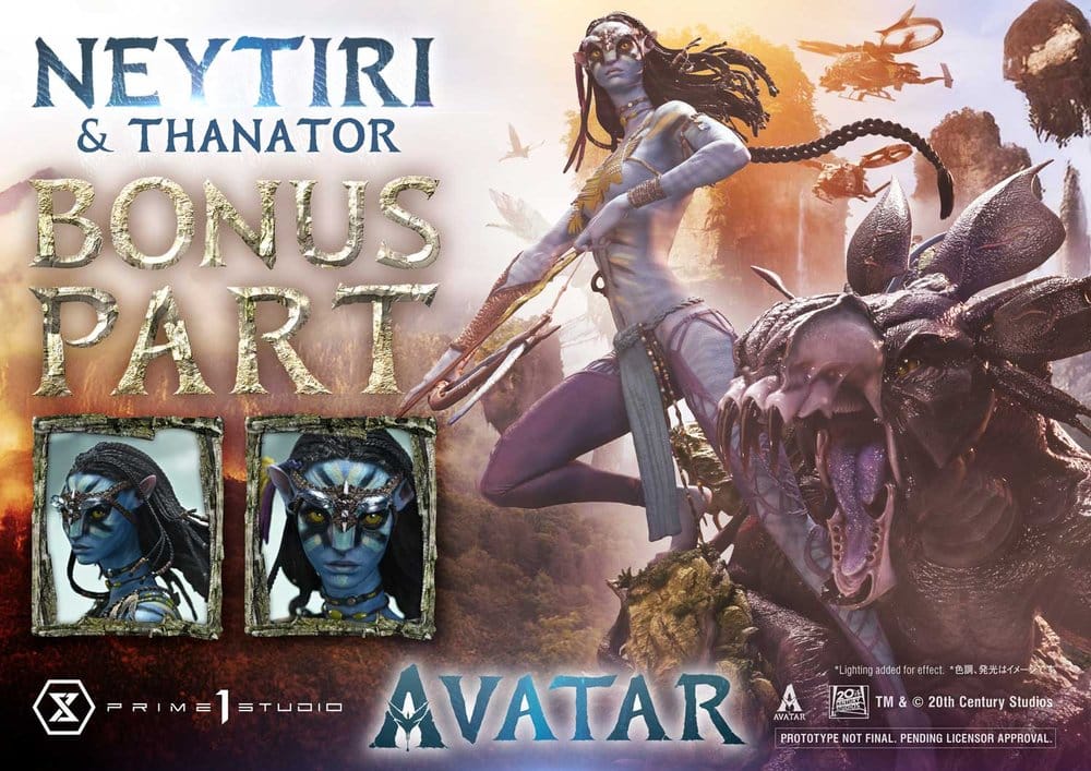 Avatar (Film) Real Elite Masterline Series Statue 1/4 Neytiri & Thanator Deluxe Bonus Version 75 cm - Prime 1 Studio Statues & Busts