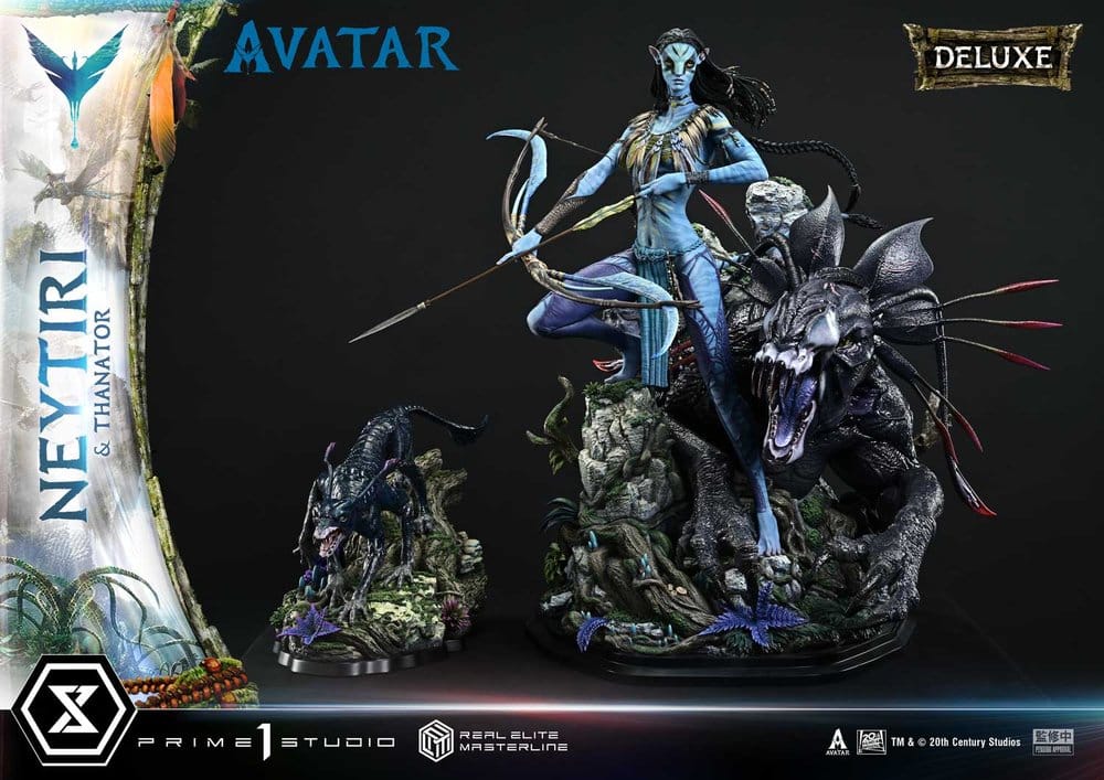 Avatar (Film) Real Elite Masterline Series Statue 1/4 Neytiri & Thanator Deluxe Version 75 cm - Prime 1 Studio Statues