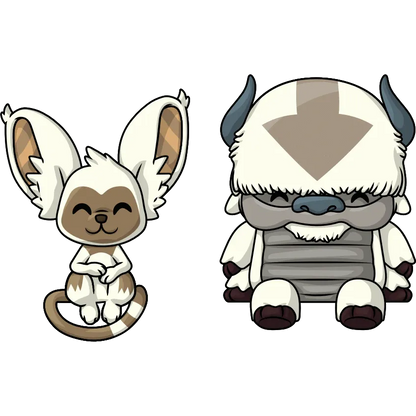 Avatar the Last Air Bender: Appa & Momo: Monitor Buddiez: Vinyl Figures - YouTooz Vinyl Figure