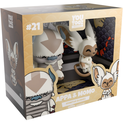 Avatar the Last Air Bender: Appa & Momo: Monitor Buddiez: Vinyl Figures - YouTooz Vinyl Figure