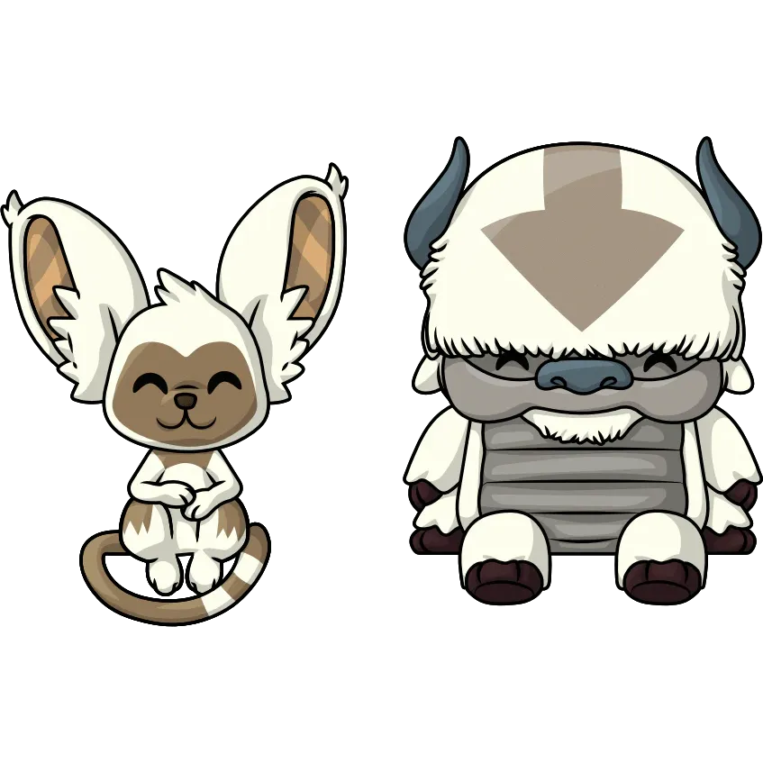 Avatar the Last Air Bender: Appa & Momo: Monitor Buddiez: Vinyl Figures: YouTooz by YouTooz – Vinyl Figure, [scale], UK stockist Planet Action Figures