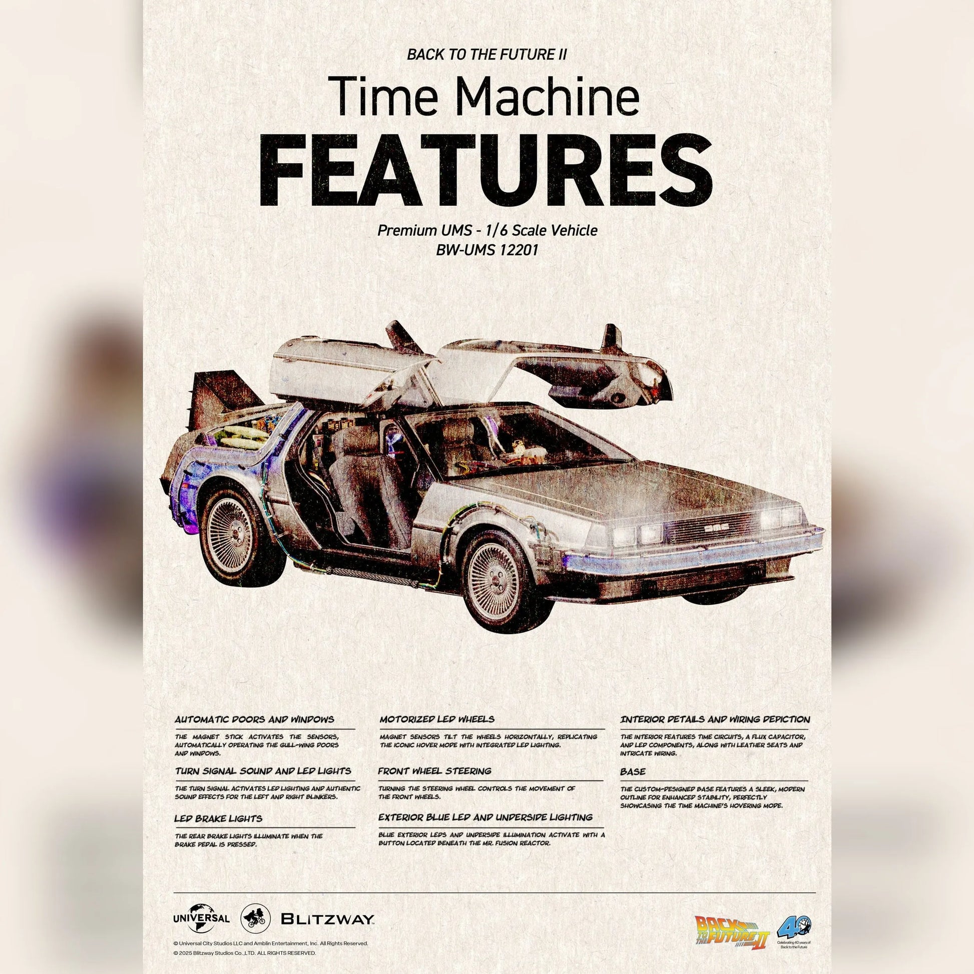 Back to the Future Part II: DeLorean Time Machine: Blitzway Blitzway