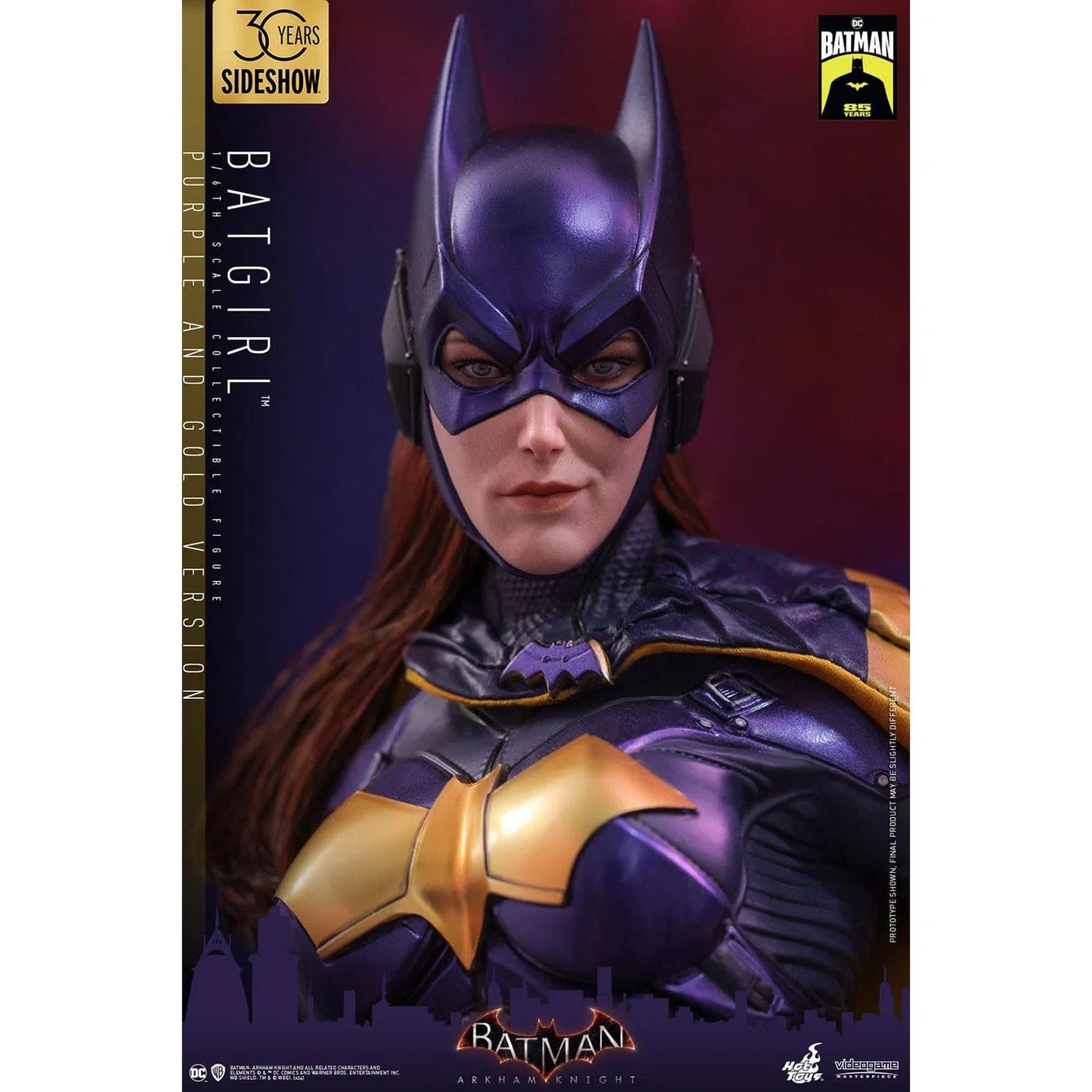 Batman Arkham Knight: Batgirl (Purple and Gold Version) Exclusive: 1/6th Scale Action Figure - Hot Toys Action Figure