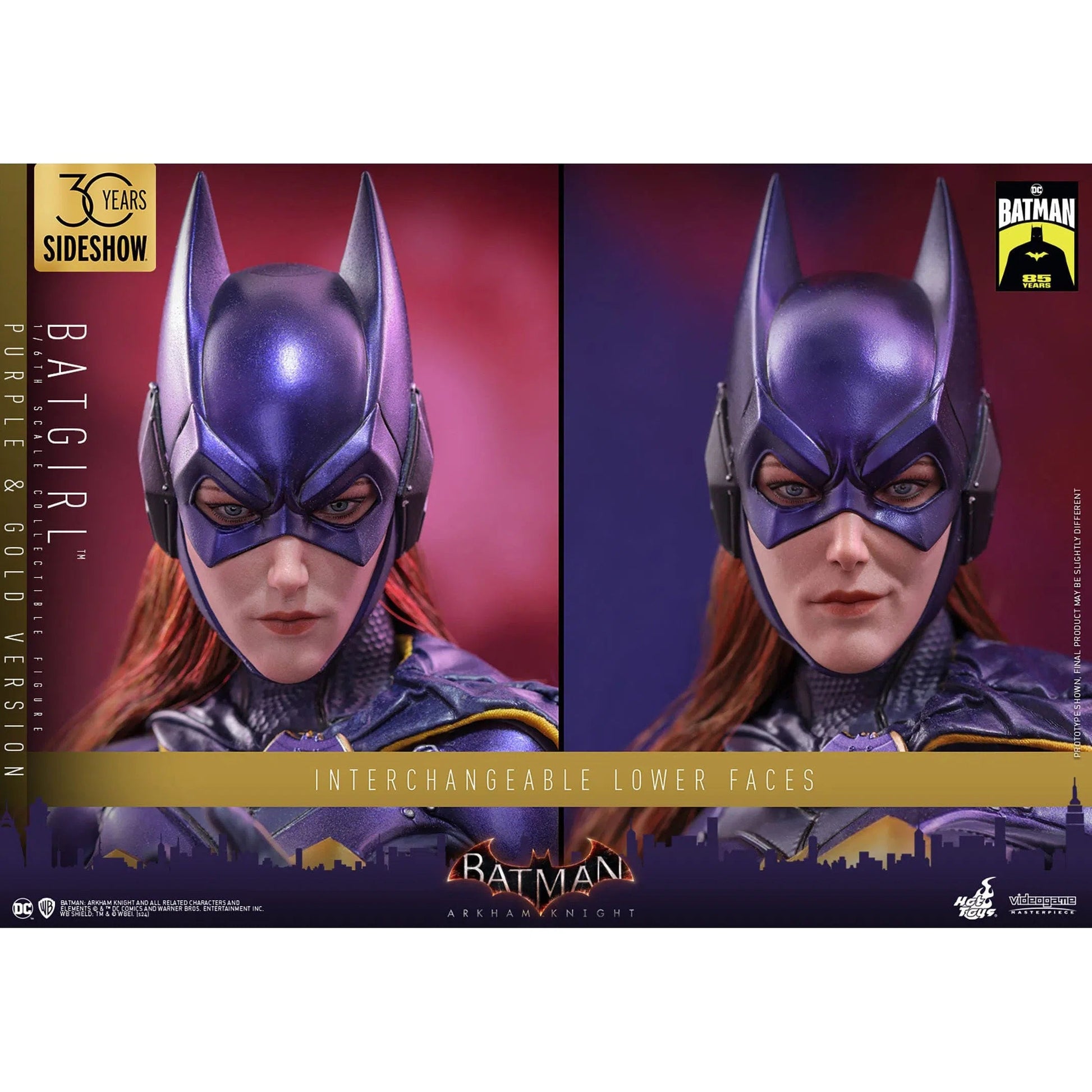 Batman Arkham Knight: Batgirl (Purple and Gold Version) Exclusive: 1/6th Scale Action Figure - Hot Toys Action Figure