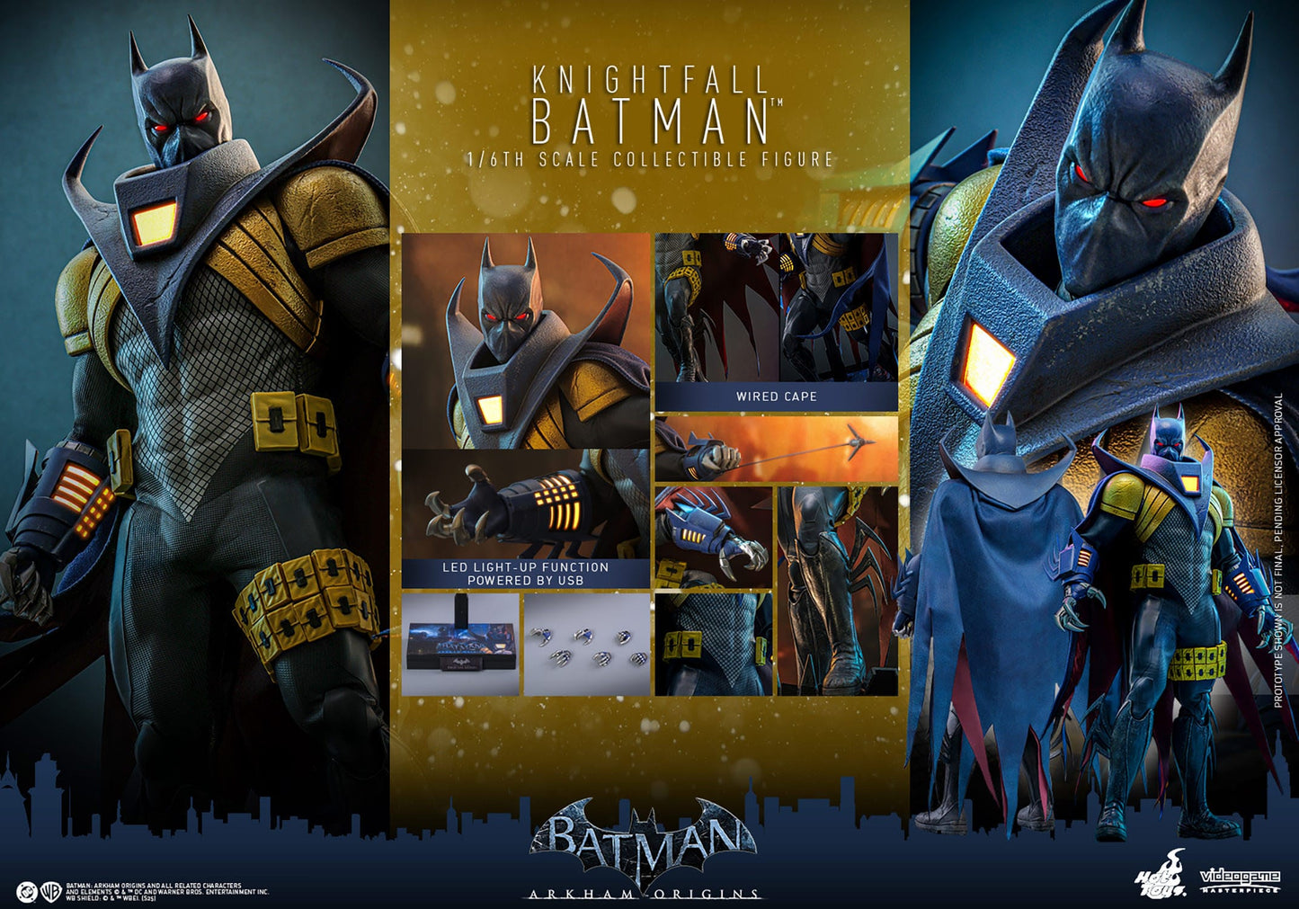 Batman: Arkham Origins: Knightfall Batman: 1/6th - Hot Toys Action Figures