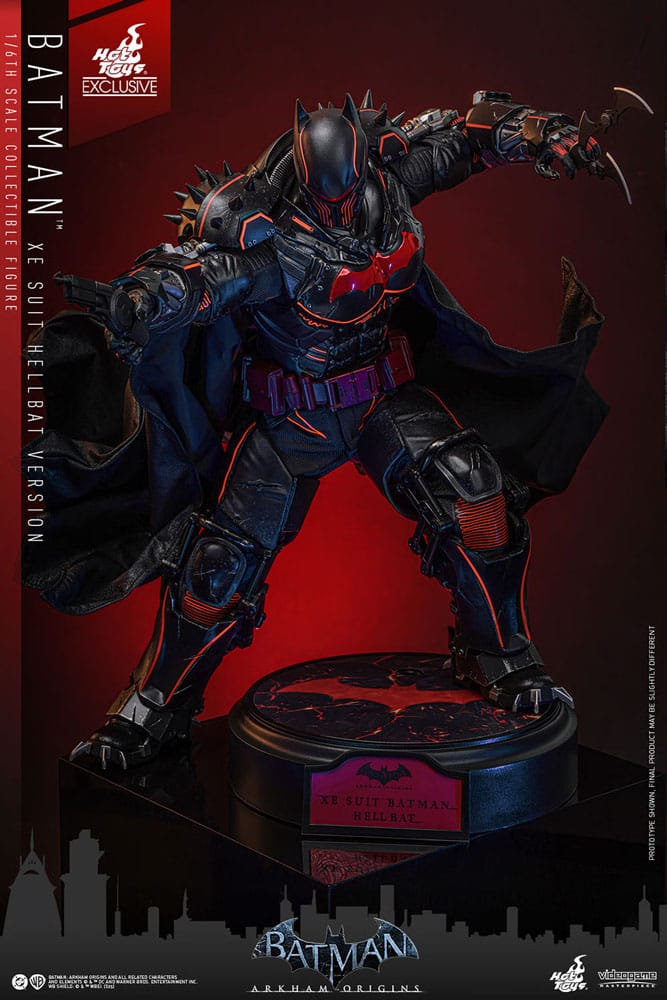 Batman Arkham Origins Videogame Masterpiece Action Figure 1/6 XE Suit Hellbat Version Hot Toys Exclusive 33 cm - Hot Toys Action Figures