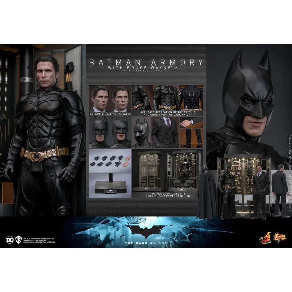 Batman: The Dark Knight: Armory With Bruce Wayne & Batman: 2.0: Hot Toys Hot Toys