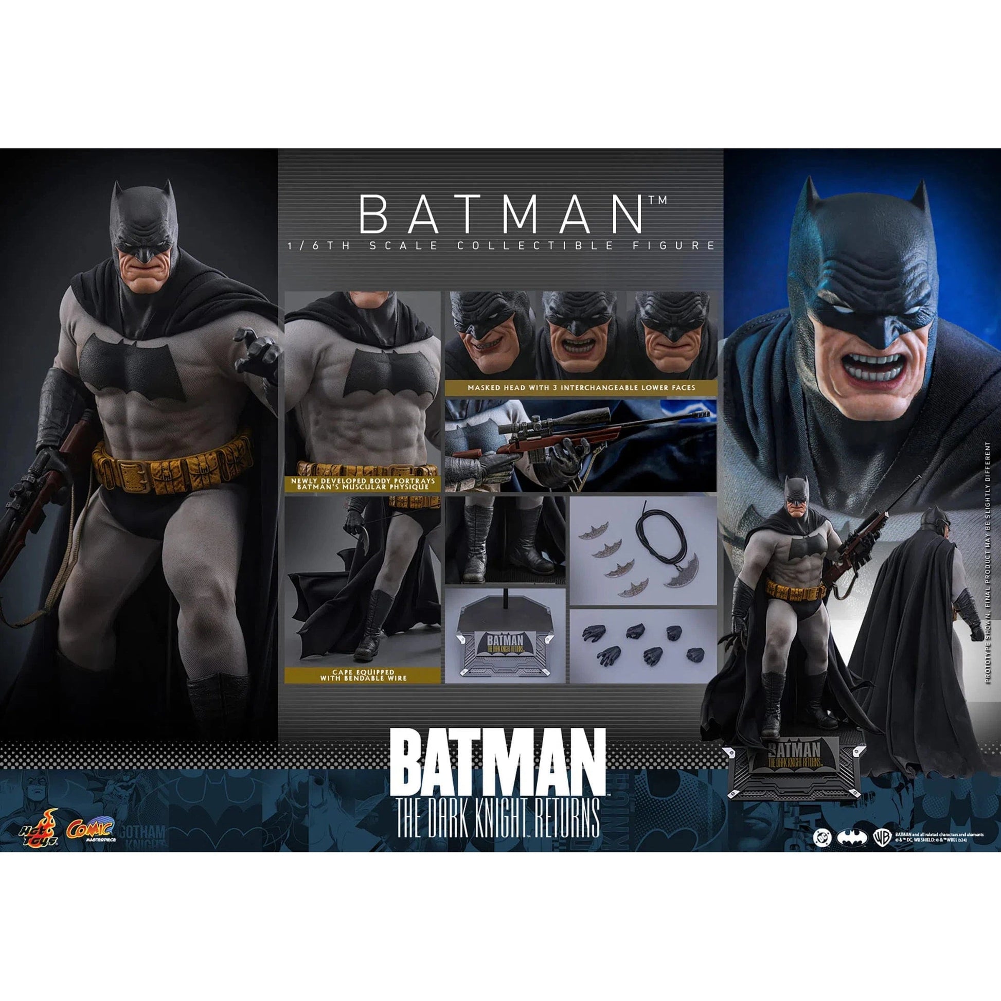 Batman The Dark Knight Returns: Batman: 1/6th Scale Action Figure - Hot Toys Action Figure