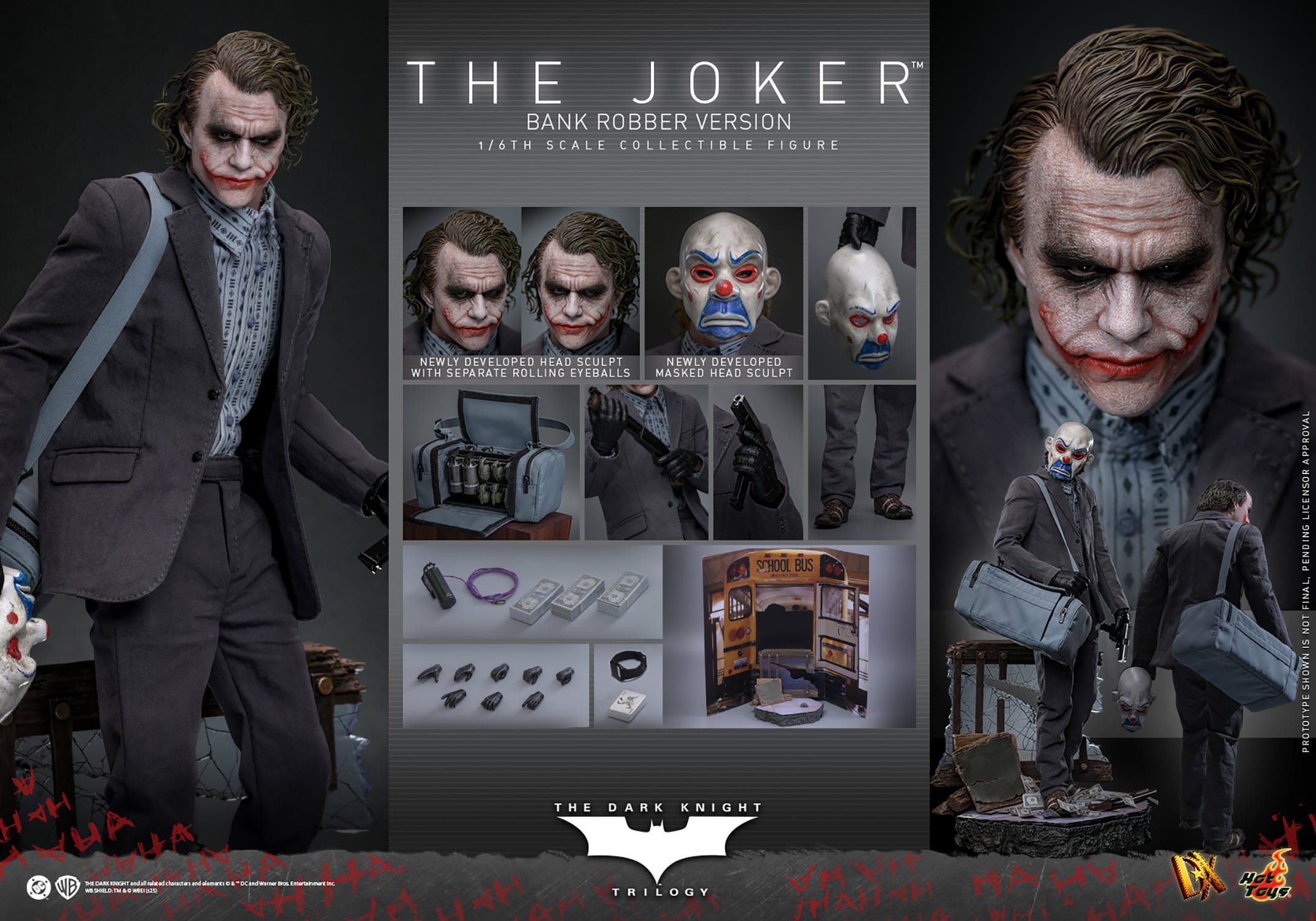 Hot Toys Batman: The Dark Knight: The Joker (Bank Robber Version