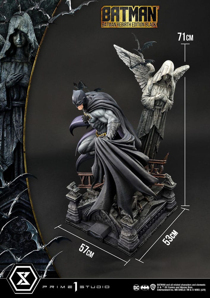 Batman Ultimate Premium Masterline Series Statue 1/4 Batman Rebirth Edition Black Deluxe Version 71 cm - Prime 1 Studio Statues
