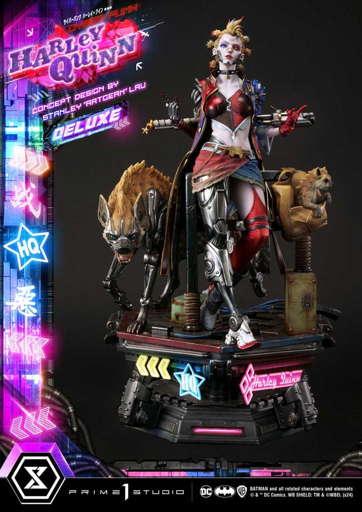 Batman Ultimate Premium Masterline Series Statue Cyberpunk Harley Quinn Deluxe Bonus Version 60 cm - Prime 1 Studio Statues