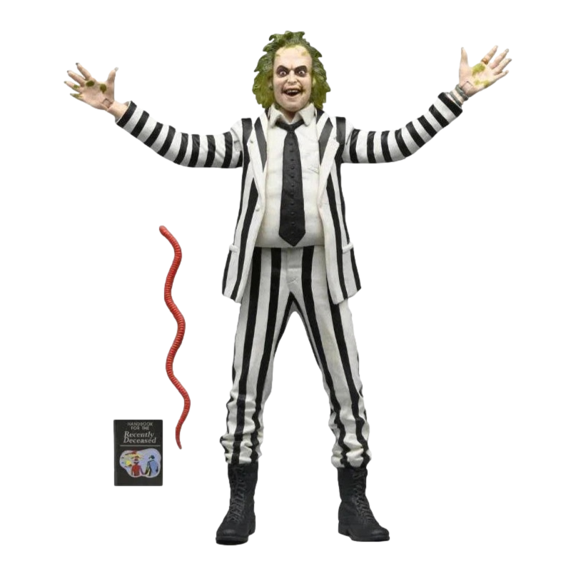 Beetlejuice (1988): Beetlejuice: Black & White Suit: 7 Inch: Action Figure
