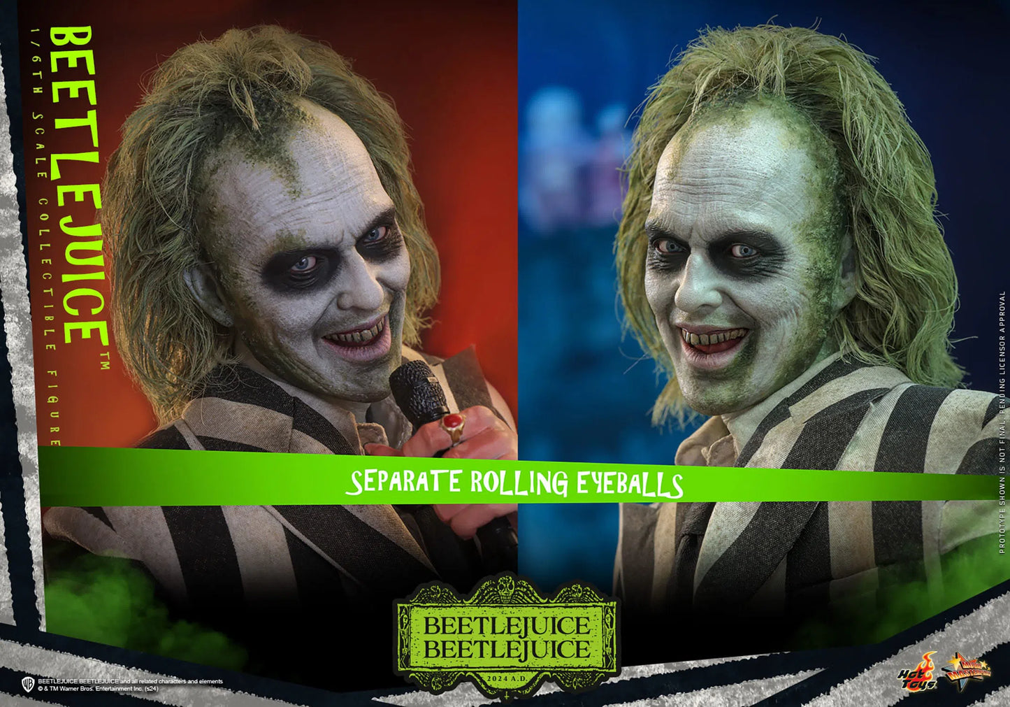 Beetlejuice Beetlejuice: Beetlejuice: MMS767 - Hot Toys Action Figures