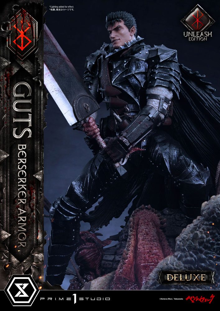Berserk Statue 1/4 Guts Berserker Armor Unleash Edition Deluxe Version 91 cm - Prime 1 Studio Statues