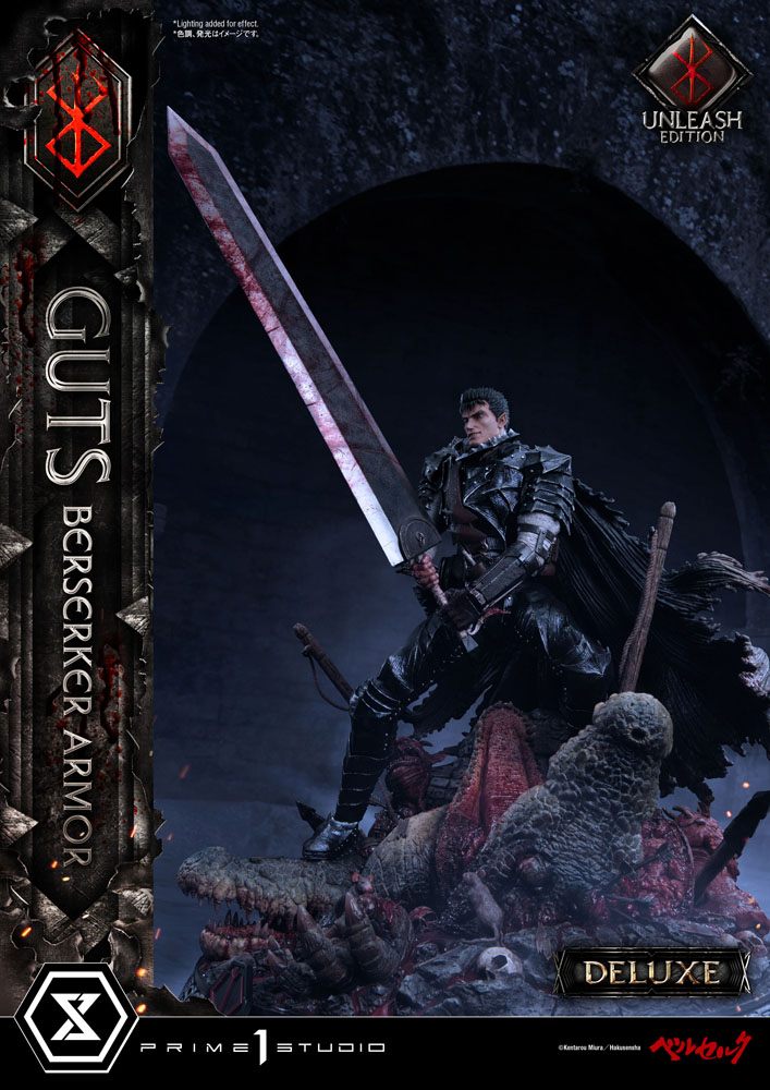 Berserk Statue 1/4 Guts Berserker Armor Unleash Edition Deluxe Version 91 cm - Prime 1 Studio Statues